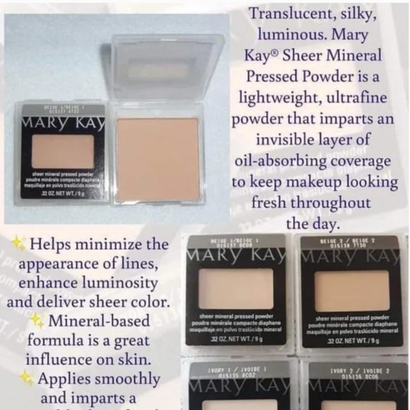 3- Mary kay Sheer Mineral Pressed powder foundation in Ivory 2. - Picture 3 of 3